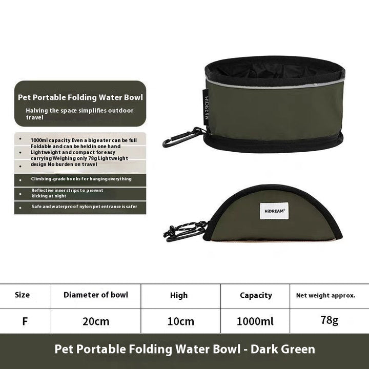 Foldable Travel Pet Bowl For Easy Feeding