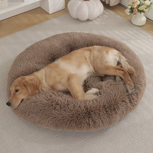 Round Plush Warm Pet Bed Mat For Comfortable Sleep