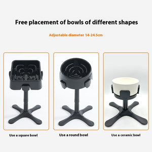 Elevate Your Pet's Dining Experience with the Adjustable Elevated Anti-Tip Pet Bowl Stand