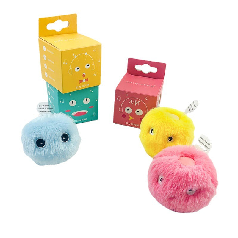 Interactive Light Up Pet Ball Toy With Sound And Catnip