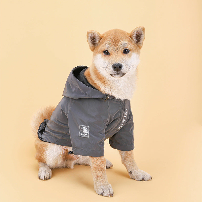 Rainproof Hooded Pet Jacket For Small Medium Pets