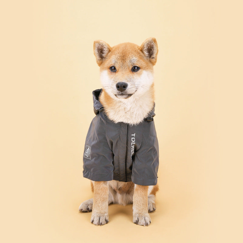 Rainproof Hooded Pet Jacket For Small Medium Pets