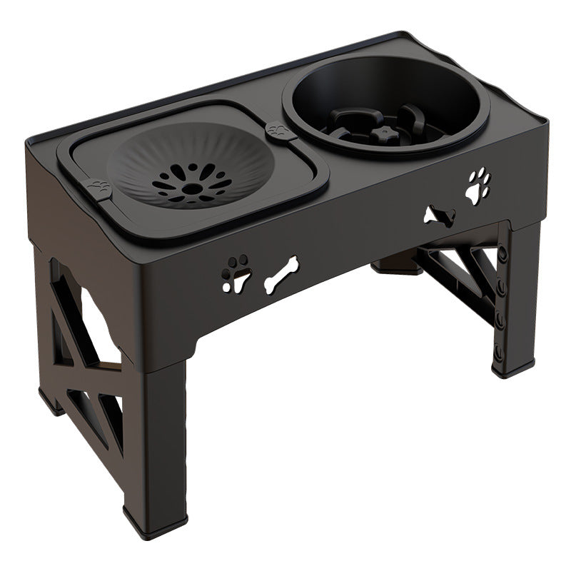 Stainless Steel Pet Feeder Double Bowl Elevated Feeding Station