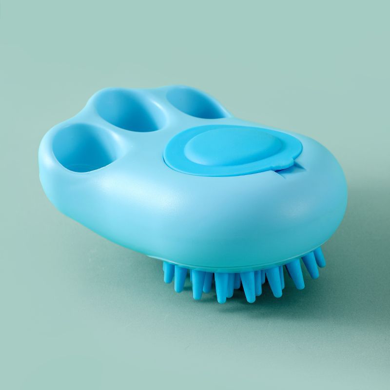Pet Bath Massage Brush Soft Grooming Comb Claw Cleaning Tool