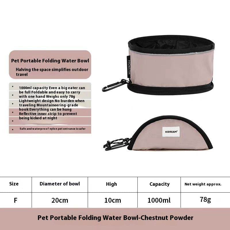 Foldable Travel Pet Bowl For Easy Feeding