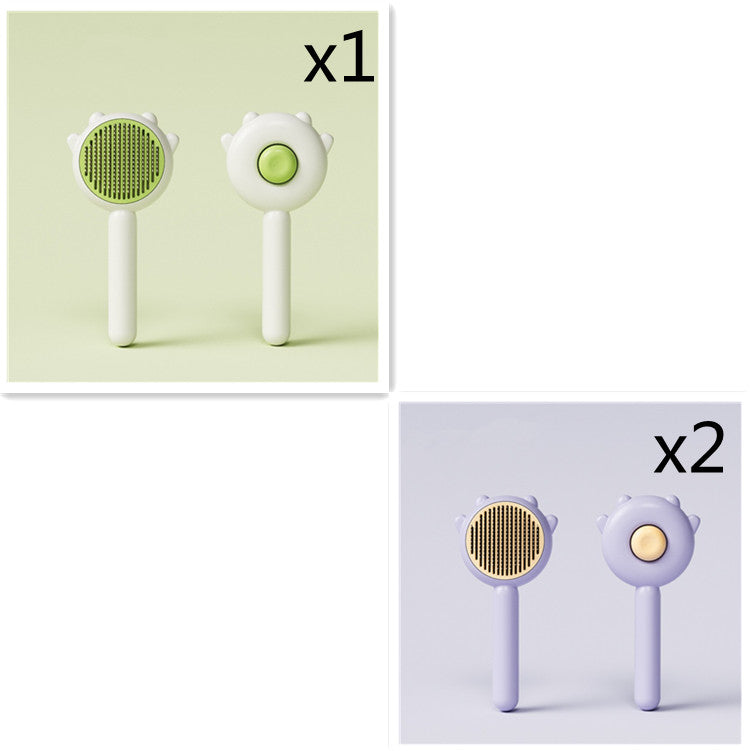 Pet Grooming Comb Hair Removal Massage Brush Cleaning Tool