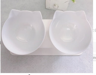 Non-Slip Double Raised Pet Food Bowl Stand