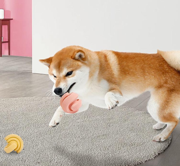 Rubber Pet Chew Ball for Teeth Relief