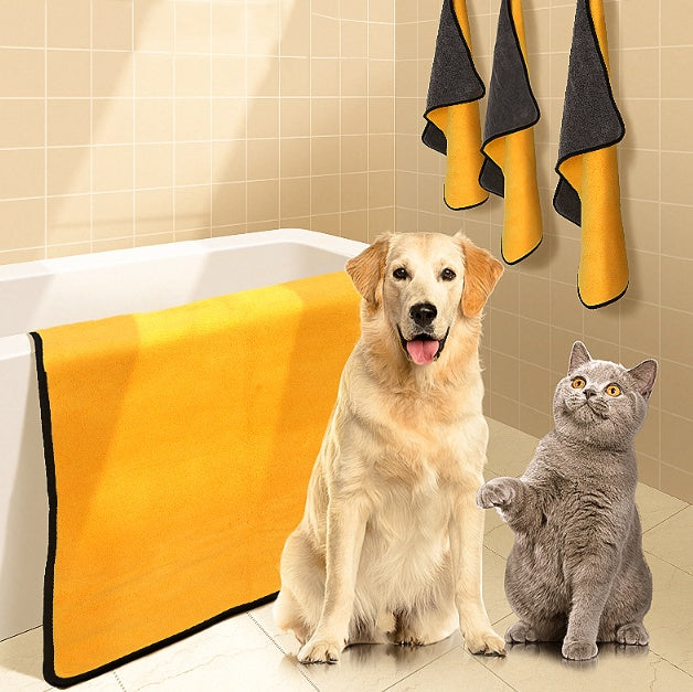 Absorbent Pet Bath Towel Quick Dry Soft Cleaning Cloth