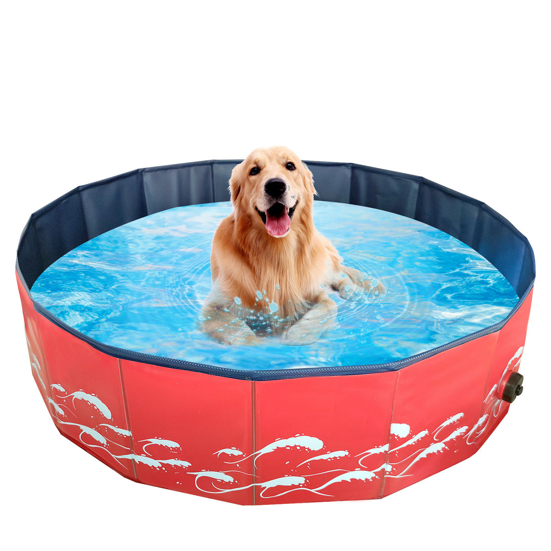 Foldable Pet Bathing Pool Collapsible Indoor Outdoor Tub