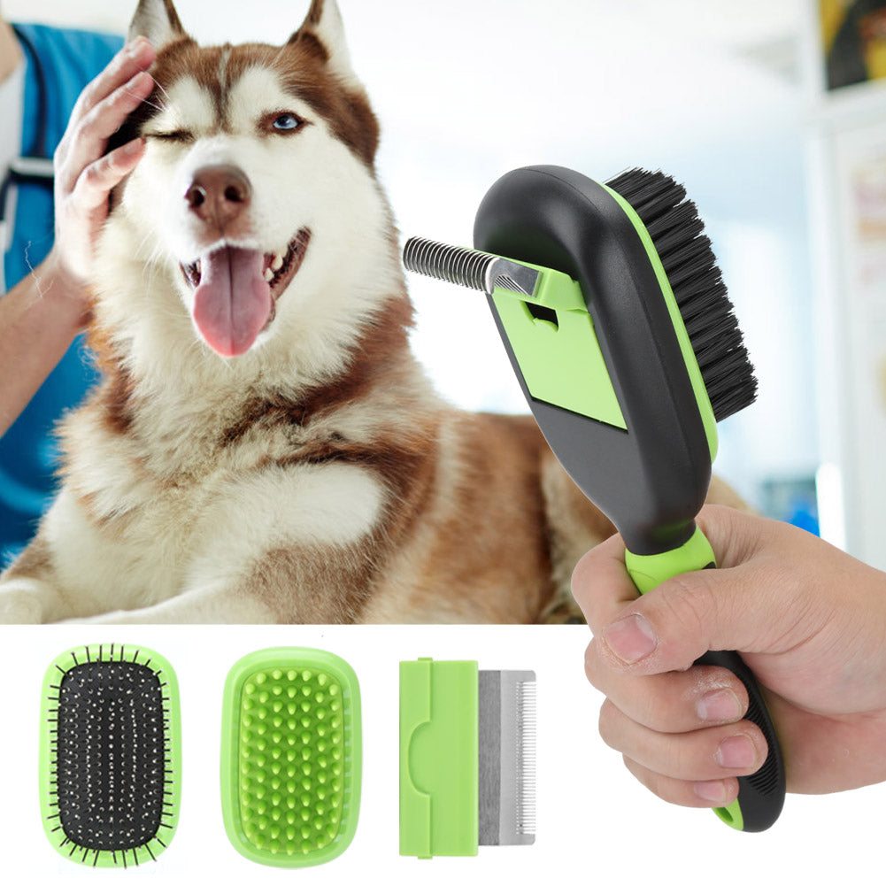 5-in-1 Pet Grooming Comb Cleaning Brush Set