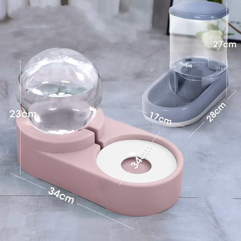 Bubble Ball 1.8L Automatic Pet Water and Food Fountain
