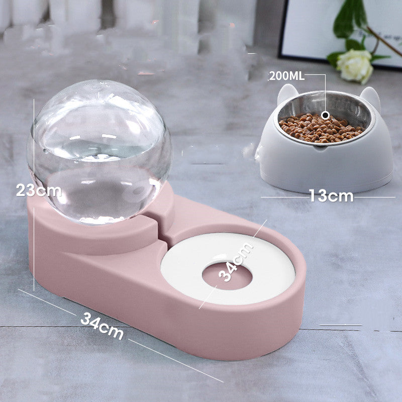 Bubble Ball 1.8L Automatic Pet Water and Food Fountain