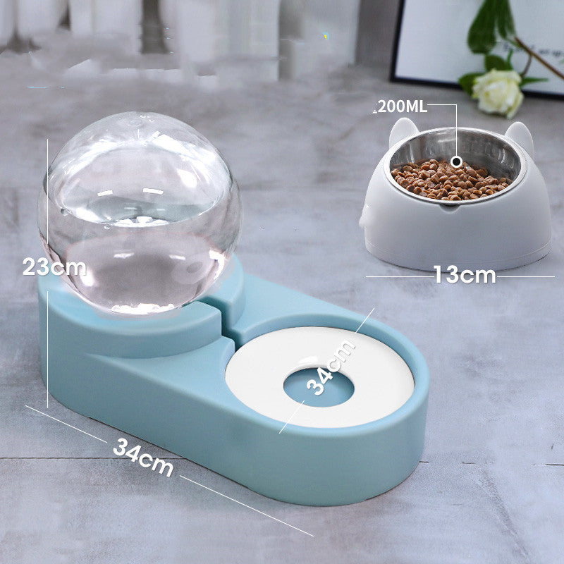 Bubble Ball 1.8L Automatic Pet Water and Food Fountain