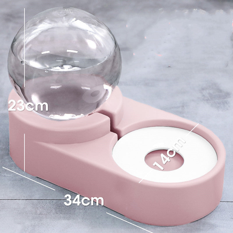 Bubble Ball 1.8L Automatic Pet Water and Food Fountain