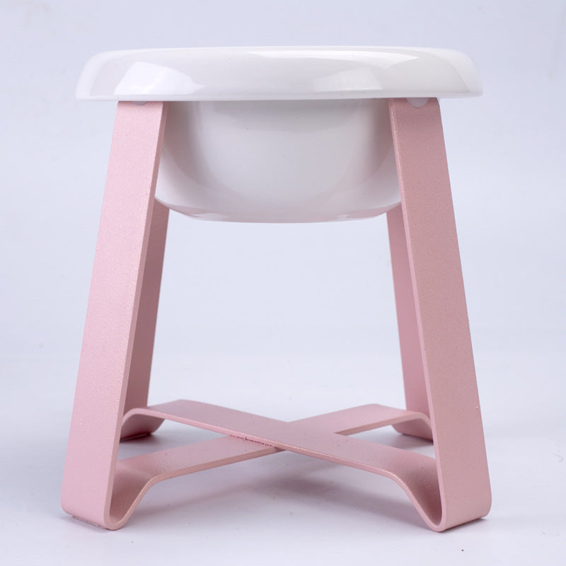 Creative Non-Slip 2-in-1 Pet Food and Water Bowl with Stand