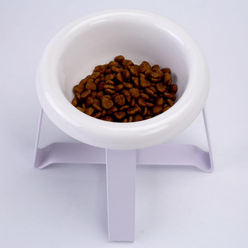 Creative Non-Slip 2-in-1 Pet Food and Water Bowl with Stand