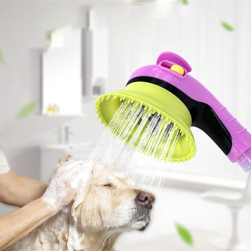 Pet Shower Kit Handheld Sprayer Brush Massage Tool