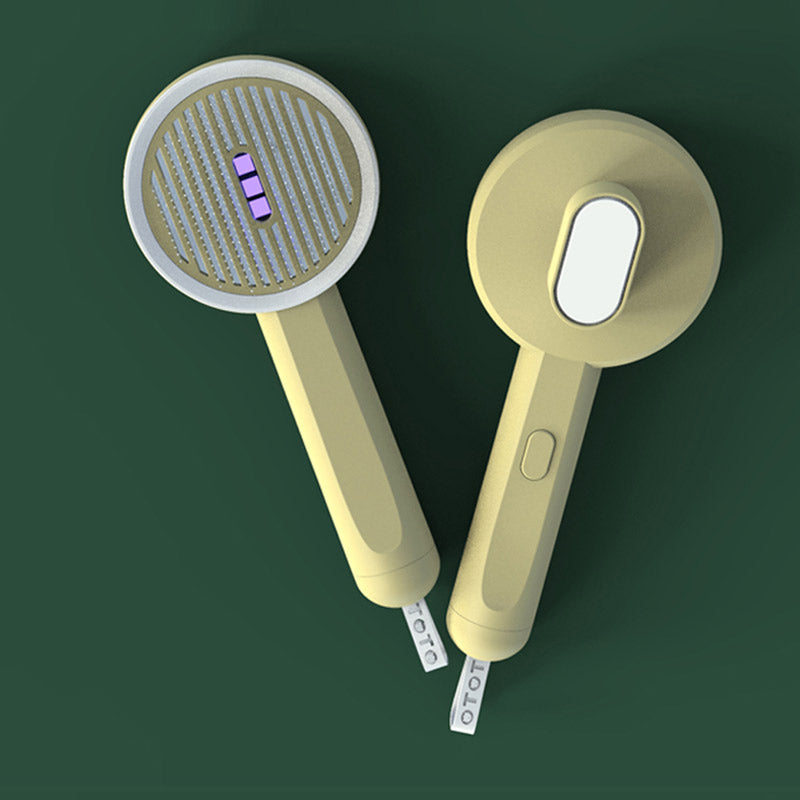 2-in-1 Pet Grooming Comb Hair Remover UVC Detection Tool
