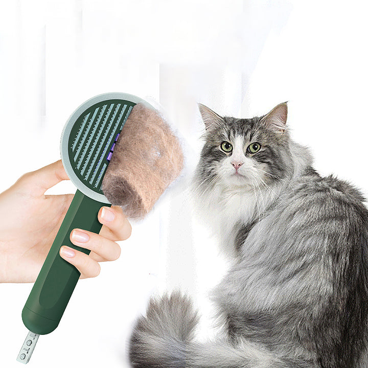 2-in-1 Pet Grooming Comb Hair Remover UVC Detection Tool