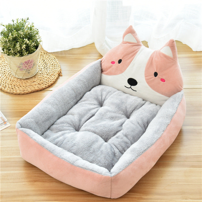 Large Cozy Fleece Pet Bed Soft Warm Nest