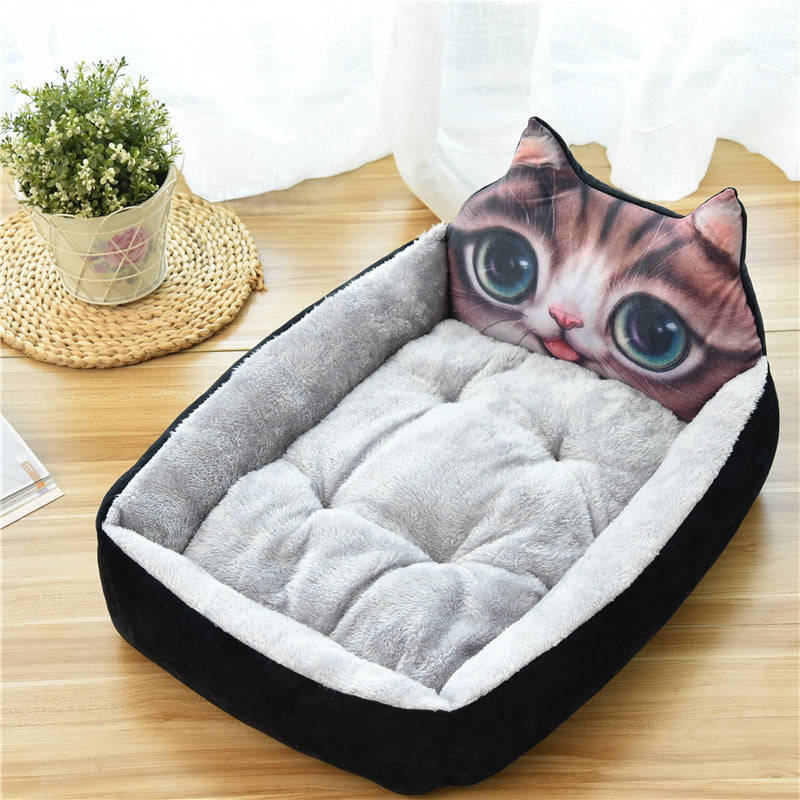 Large Cozy Fleece Pet Bed Soft Warm Nest