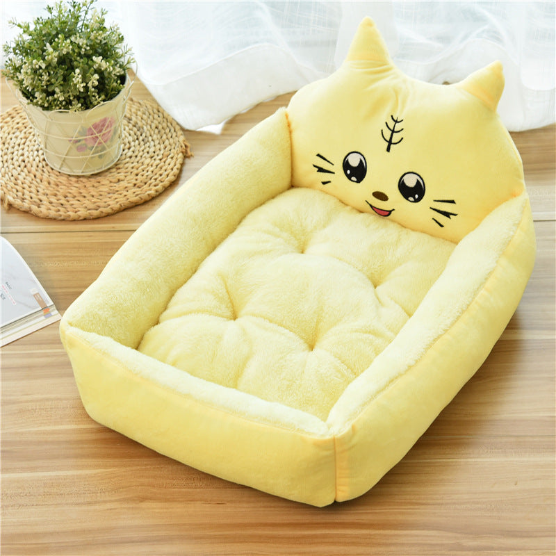 Large Cozy Fleece Pet Bed Soft Warm Nest