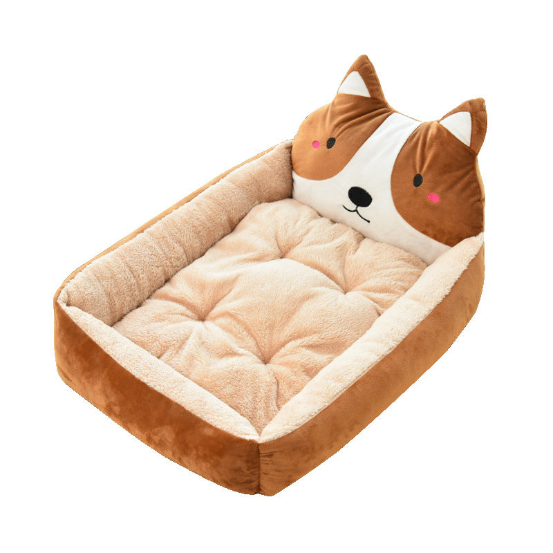 Large Cozy Fleece Pet Bed Soft Warm Nest