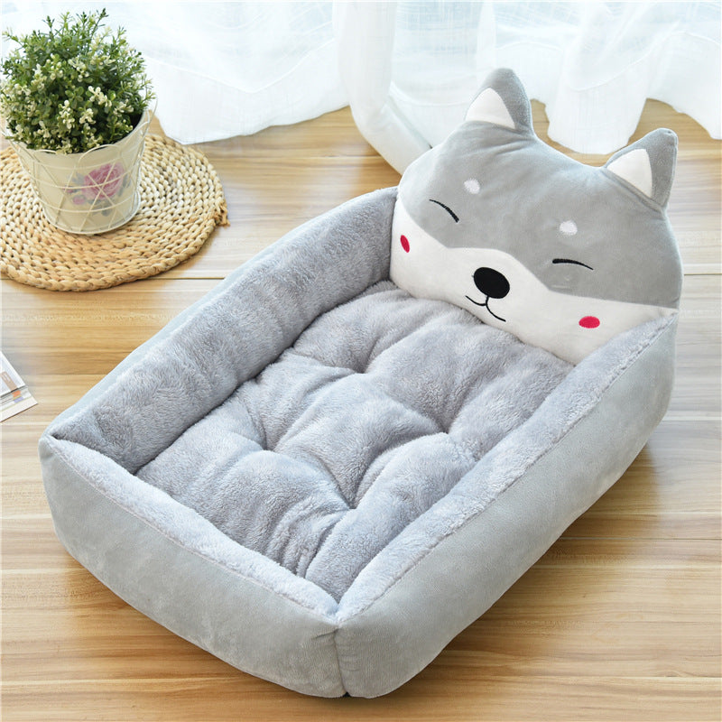 Large Cozy Fleece Pet Bed Soft Warm Nest