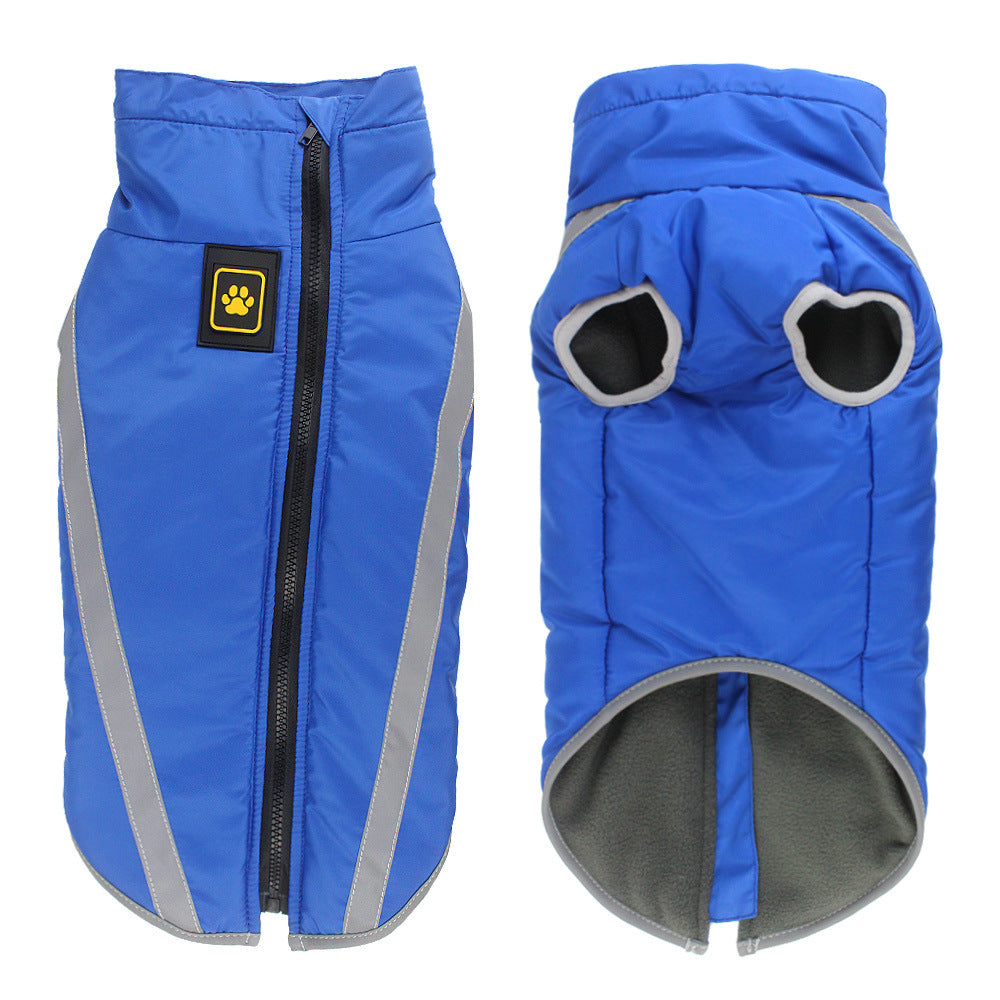 Reflective Padded Warm Pet Jacket For Winter