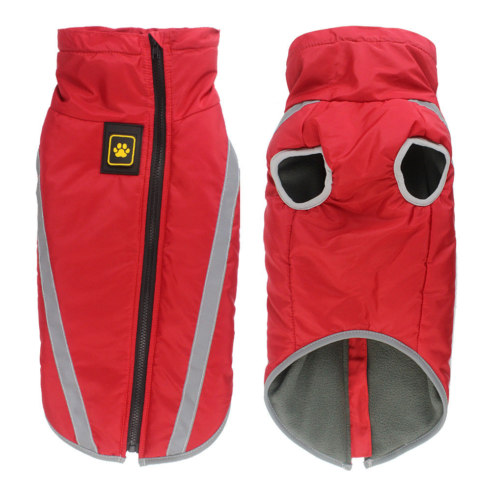 Reflective Padded Warm Pet Jacket For Winter