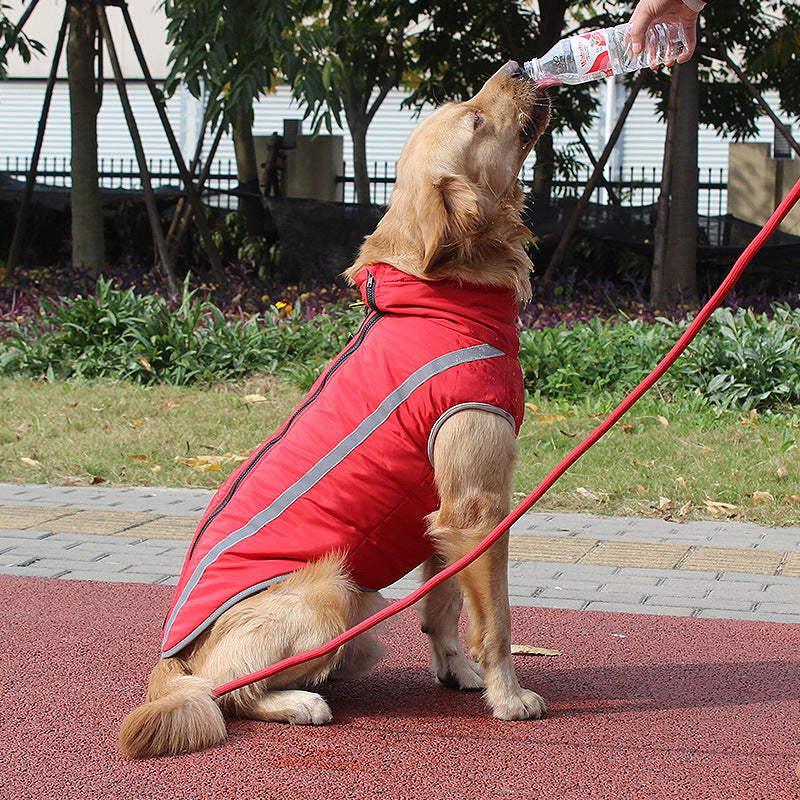Reflective Padded Warm Pet Jacket For Winter
