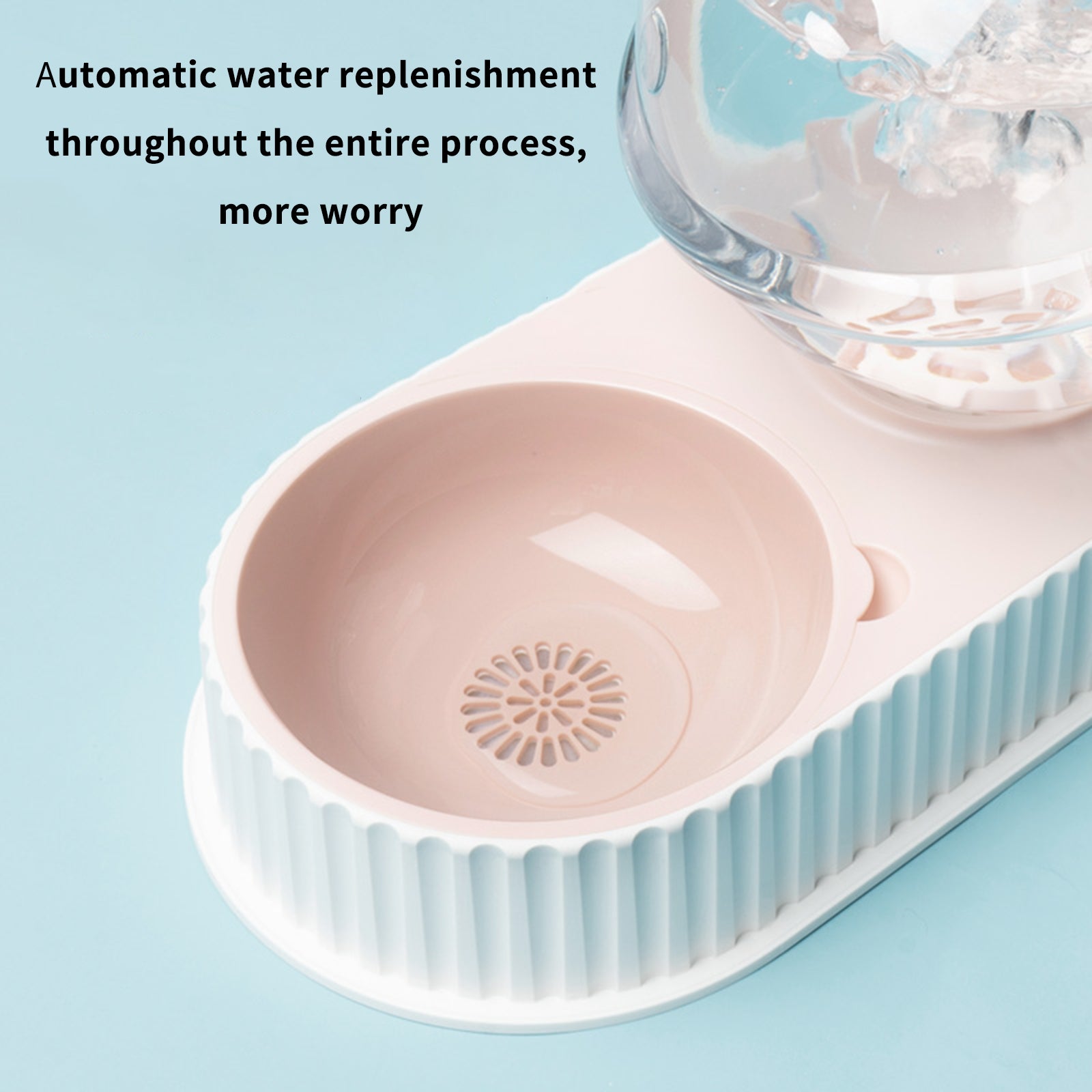 Automatic Plastic Pet Water and Food Feeder Bowl