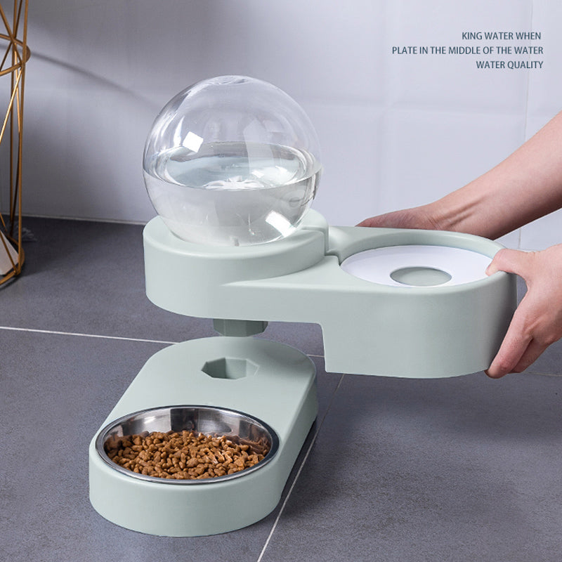 Bubble Ball 1.8L Automatic Pet Water and Food Fountain