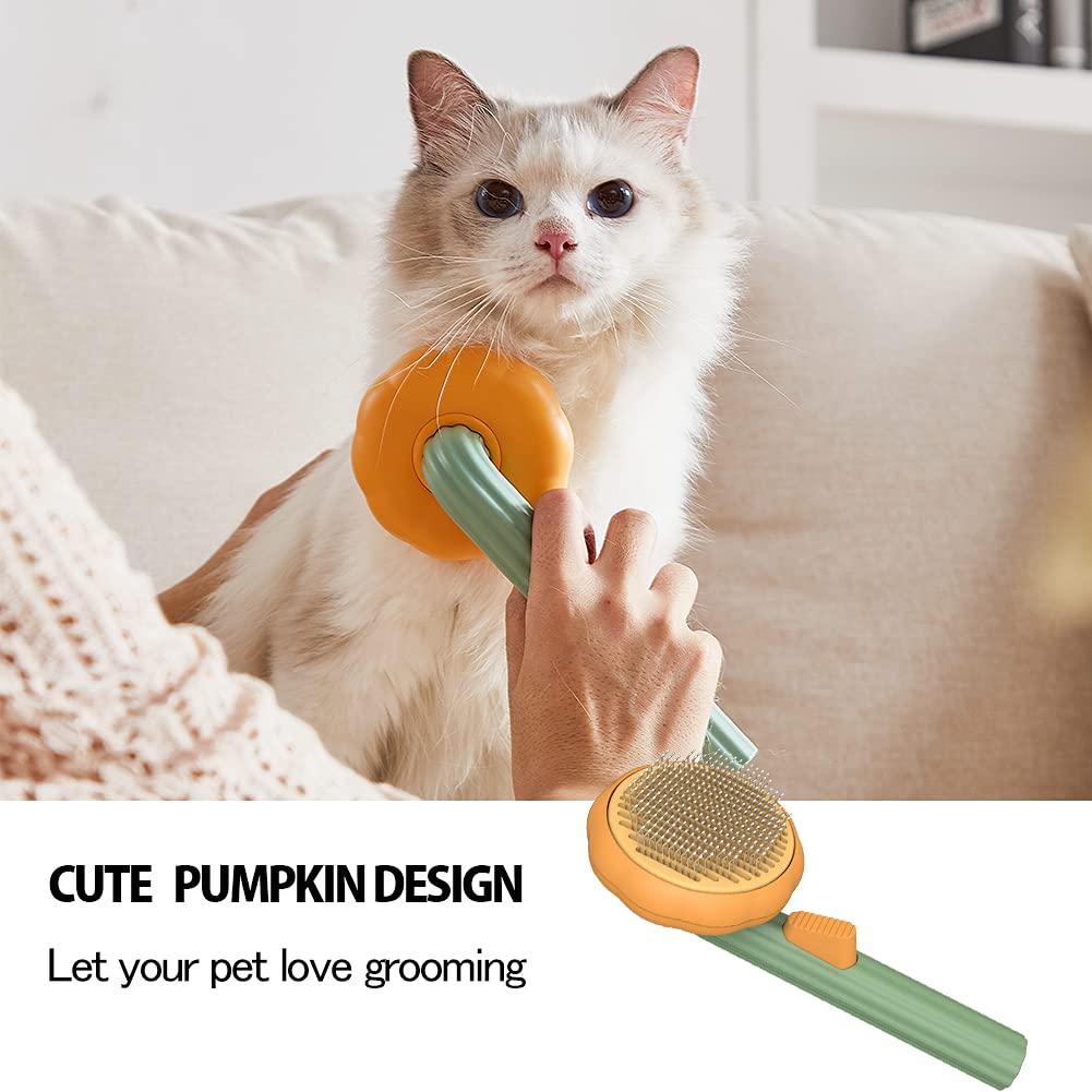 Pet Self-Cleaning Slicker Brush Grooming Hair Removal Tool
