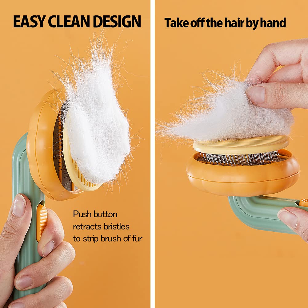 Pet Self-Cleaning Slicker Brush Grooming Hair Removal Tool