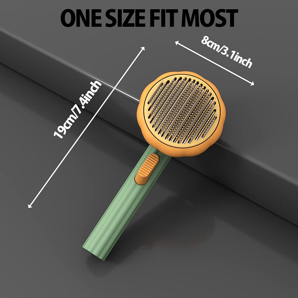 Pet Self-Cleaning Slicker Brush Grooming Hair Removal Tool