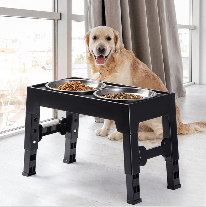 Elevated Anti Tip Pet Feeding Bowl With Neck Support