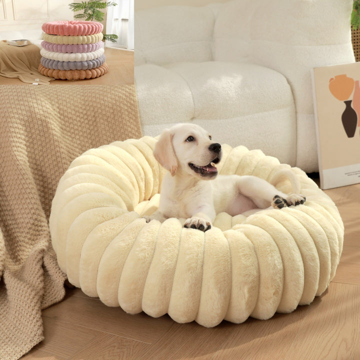 High Weight Plush Pet Nest Round Warm Winter Bed
