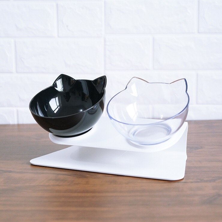 Non-Slip Double Raised Pet Food Bowl Stand