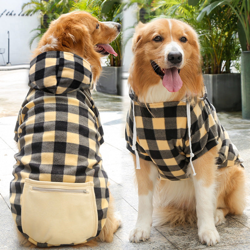 Fashion Simple Zipper Pocket Pet Sweater Clothing