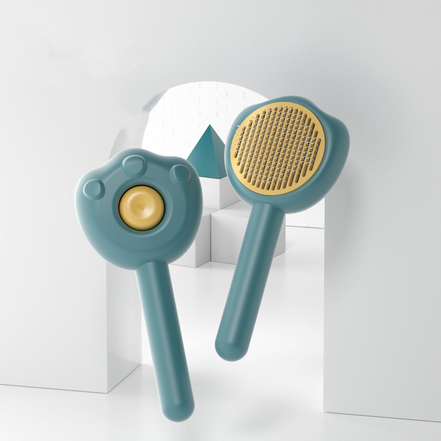 Pet Grooming Comb Self-Cleaning Hair Remover Brush