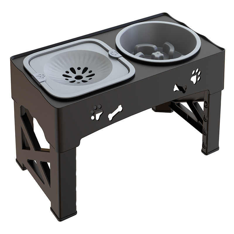 Stainless Steel Pet Feeder Double Bowl Elevated Feeding Station