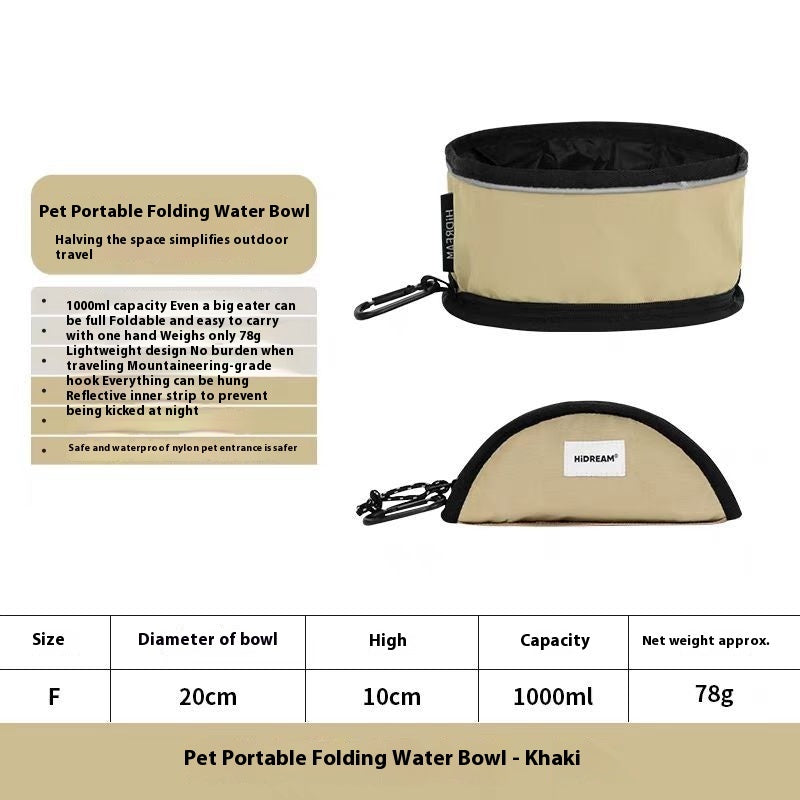 Foldable Travel Pet Bowl For Easy Feeding
