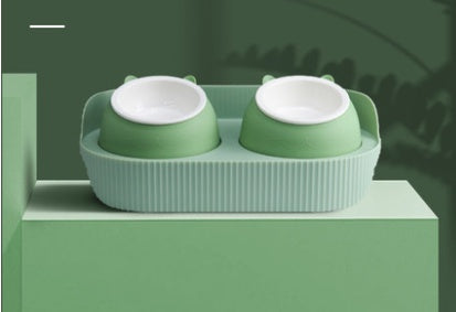 Ceramic Pet Food Bowl with Cervical Spine Support
