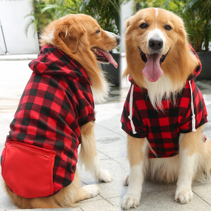 Fashion Simple Zipper Pocket Pet Sweater Clothing