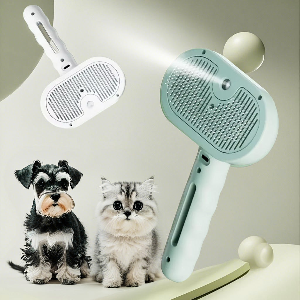 Pet Hair Remover Comb Spray Grooming Brush Dematting Tool