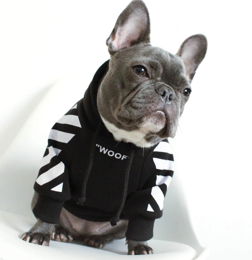 Three Stripe Fashion Pet Sweater Autumn Winter Sportswear