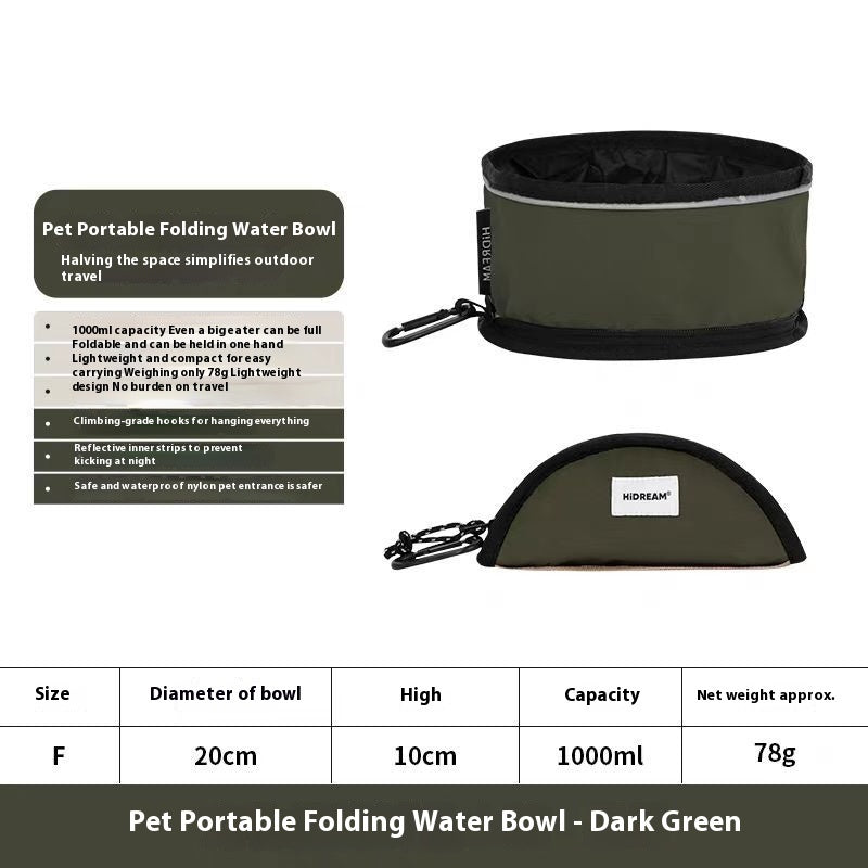 Foldable Travel Pet Bowl For Easy Feeding