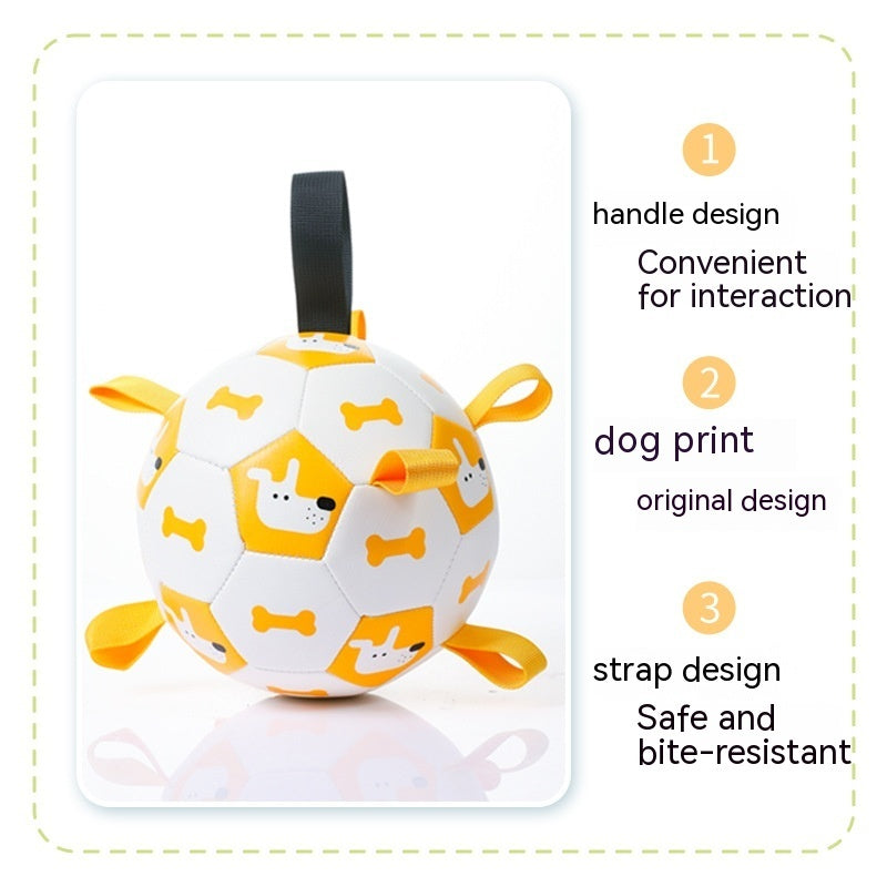 Interactive Football Pet Toy For Outdoor Training And Play